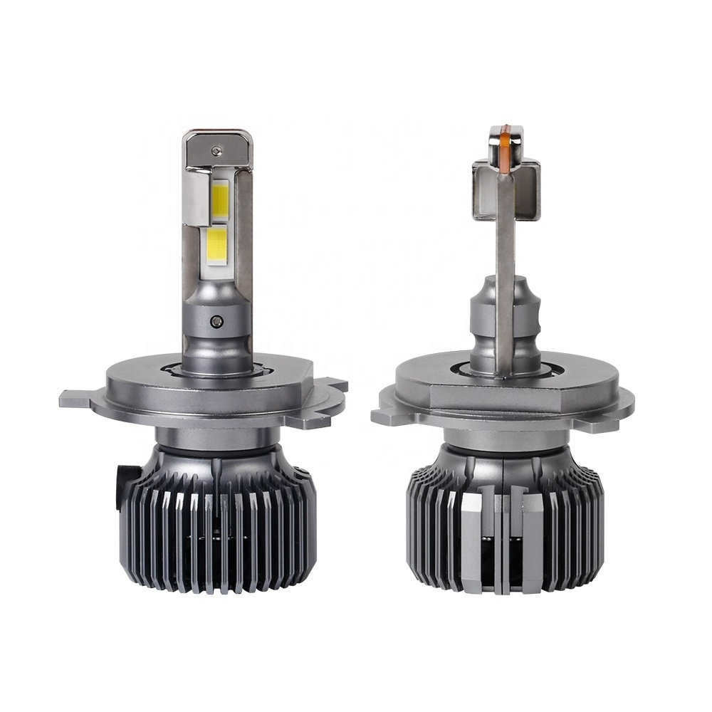 High quality high brightness LED headlight bulb P60 H4 with cooling fan stable lumen output