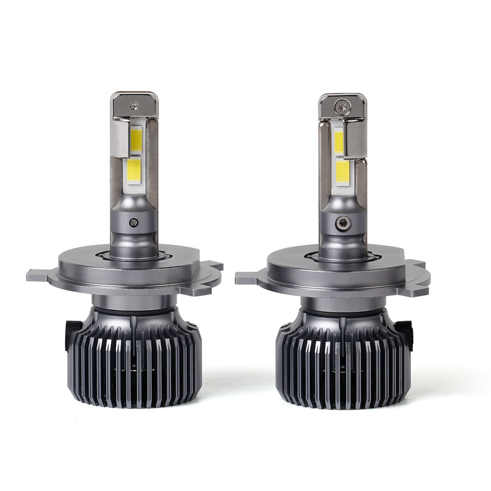 High quality high low beam LED headlight bulb P60 H4 with cooling fan stable lumen output