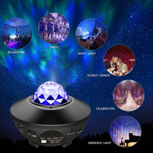 novelty galaxy light projector speaker mini portable wireless speaker for party