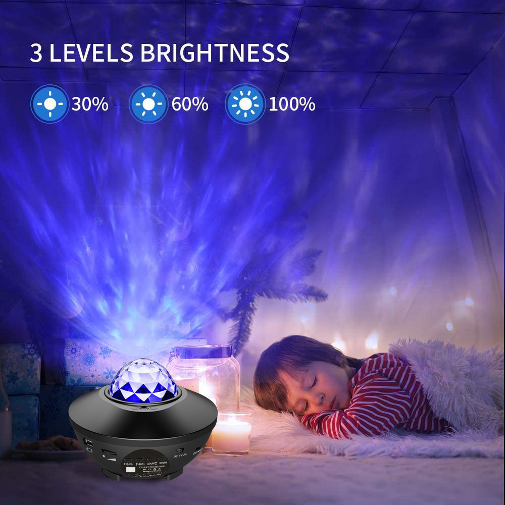 novelty galaxy light projector speaker mini portable wireless speaker for party