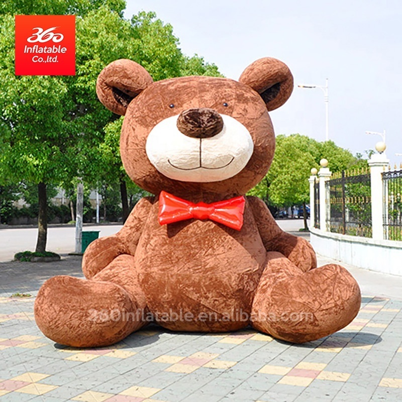 Custom Design Advertising inflatable Plush Brown Bear, Inflatable  giant inflatable Mascot Teddy bear for sale