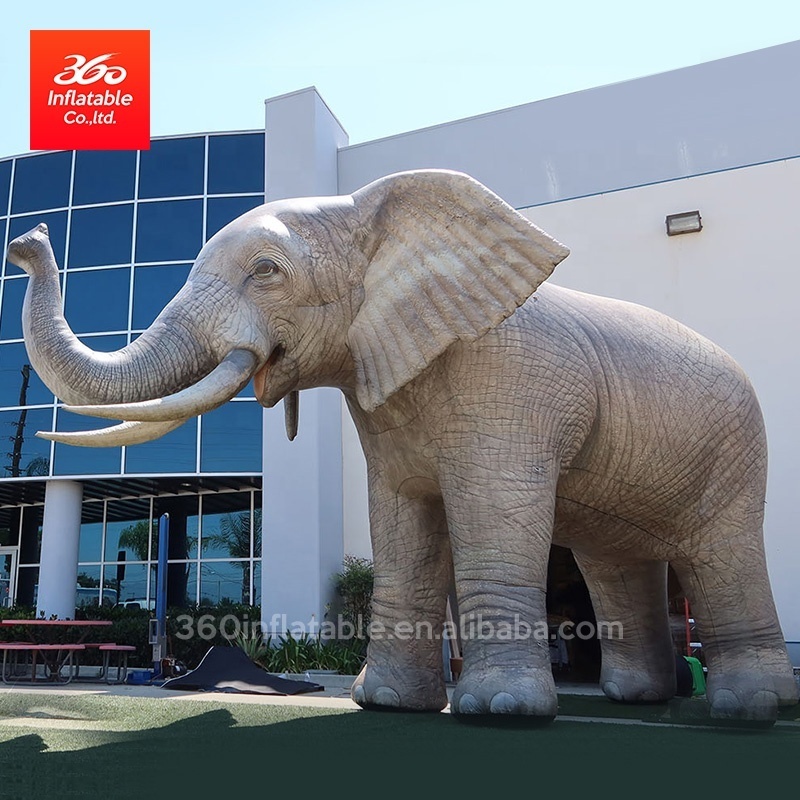 giant Custom advertising Inflatable a big Grey elephant Model for decoration Inflatable toy plant inflatable statue