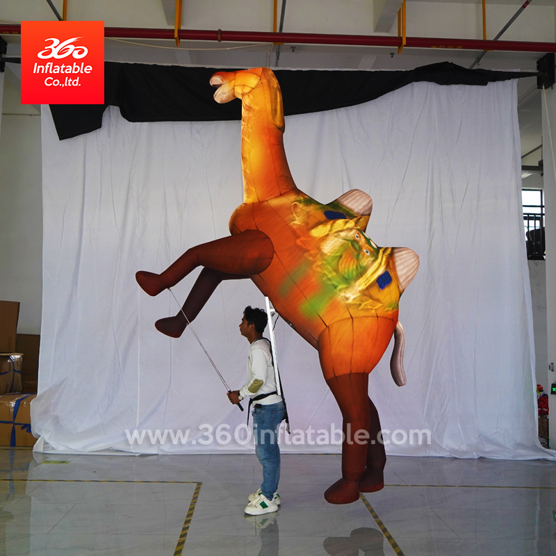 Custom design advertising Inflatable  inflatable walking moving inflatable animal camel mascot