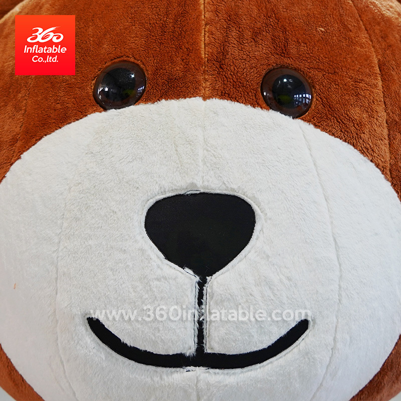 Professional factory customized large advertising walking animal cartoon inflatable mascot bear costume for advertising