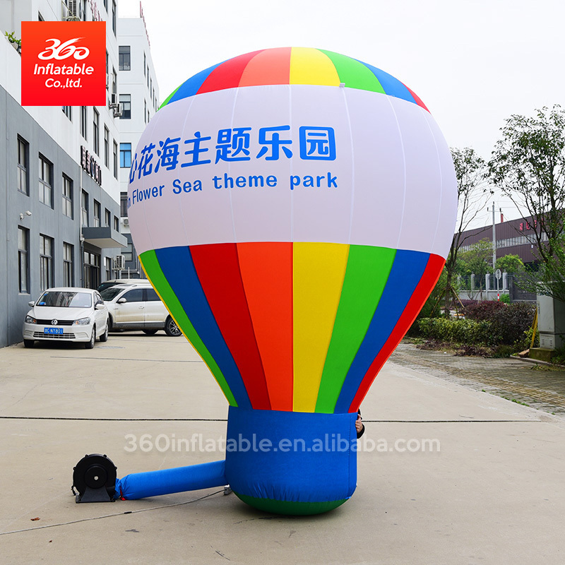 outdoor inflatable helium balloon with LED light cheap price custom inflatable advertising hot air balloon for event decoration