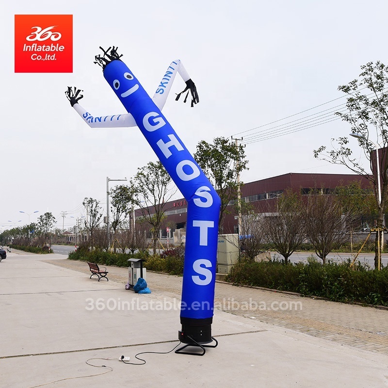 Used Inflatable Fly Sky Guy Puppet Advertising Dancing Tube,Inflatable Cartoon Little Yellow Bee Air Sky Flying Dancer