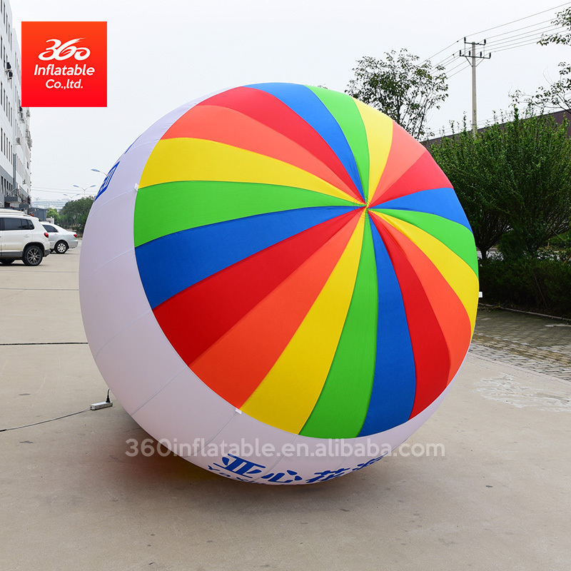 outdoor inflatable helium balloon with LED light cheap price custom inflatable advertising hot air balloon for event decoration