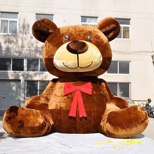 Custom Design Advertising inflatable Plush Brown Bear, Inflatable  giant inflatable Mascot Teddy bear for sale