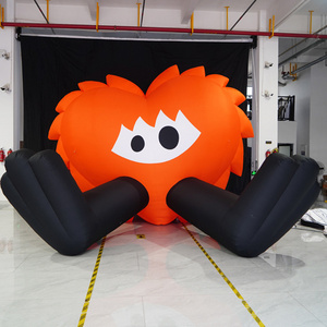 Outdoor Giant Big Advertising Custom Design Inflatable Cartoon mascot heart with leg inflatables for sale