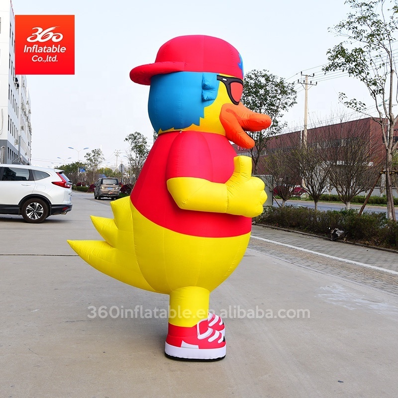 inflatable  for advertising outdoor Walking clown duck inflatable character walking costume custom inflatable suit