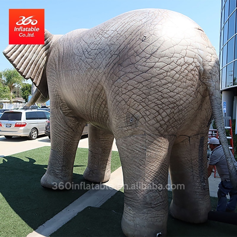 giant Custom advertising Inflatable a big Grey elephant Model for decoration Inflatable toy plant inflatable statue