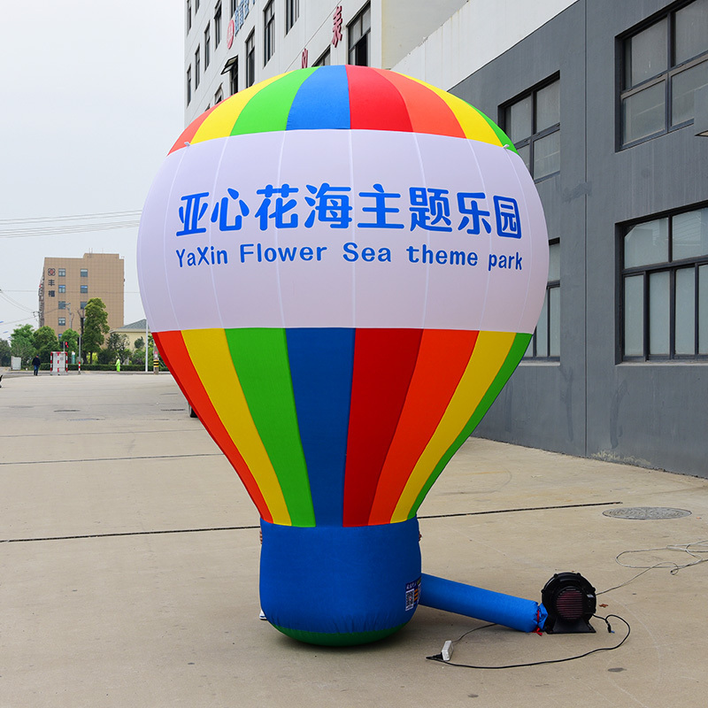 outdoor inflatable helium balloon with LED light cheap price custom inflatable advertising hot air balloon for event decoration