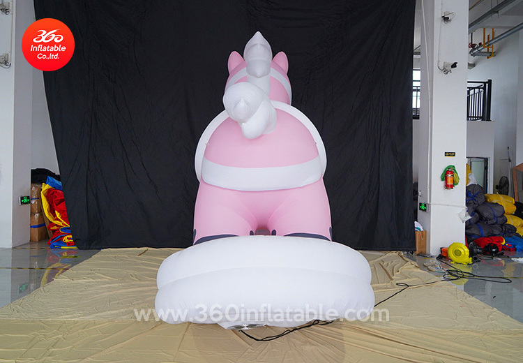 Custom big advertising inflatable Cartoon animal Rocking horse/outdoor advertising inflatable Rocking horse  mascot