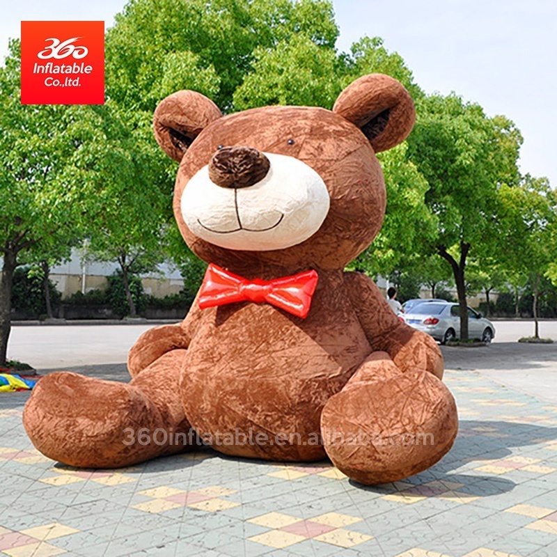 Custom Design Advertising inflatable Plush Brown Bear, Inflatable  giant inflatable Mascot Teddy bear for sale