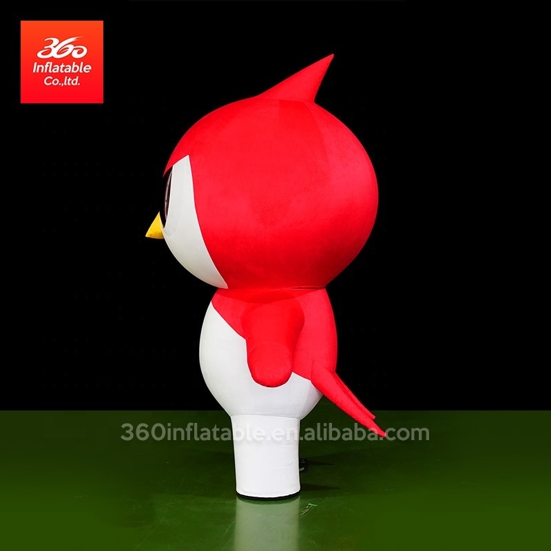 moving Inflatable Cartoon Mascot Animal red birds for decoration Promotional advertising Inflatable Costume for sale