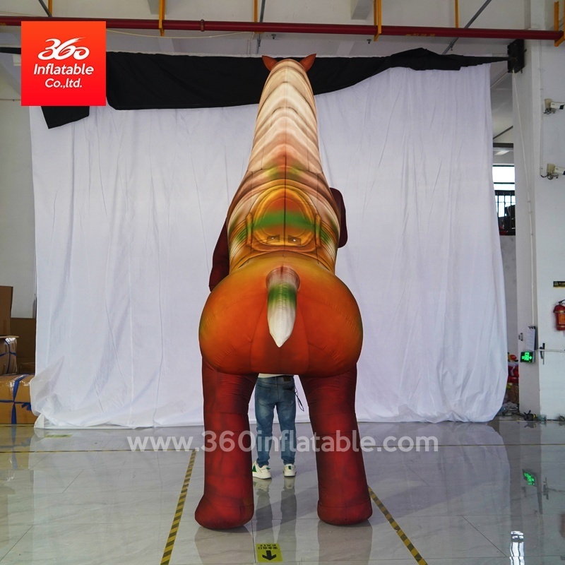 Big Advertising Inflatables Design Cartoon Custom Inflatable Man Holding Horse