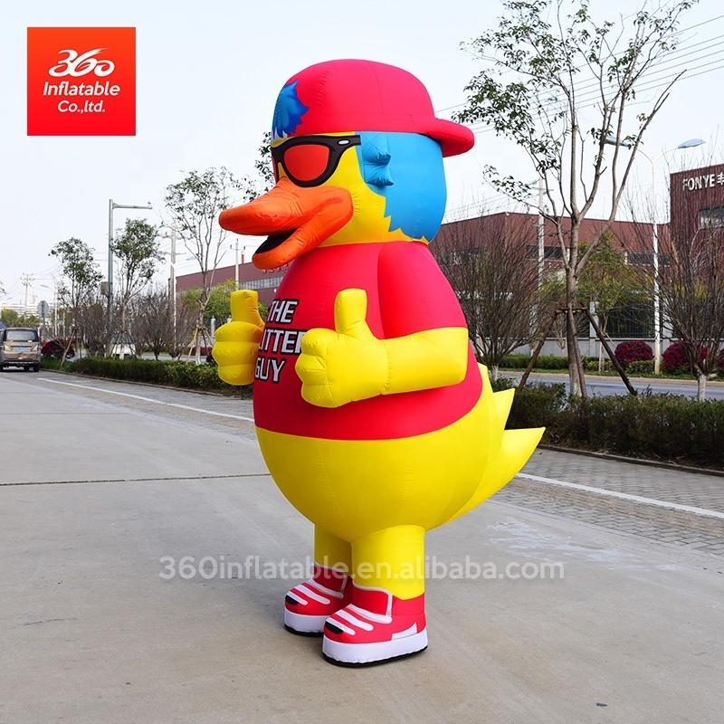 inflatable  for advertising outdoor Walking clown duck inflatable character walking costume custom inflatable suit