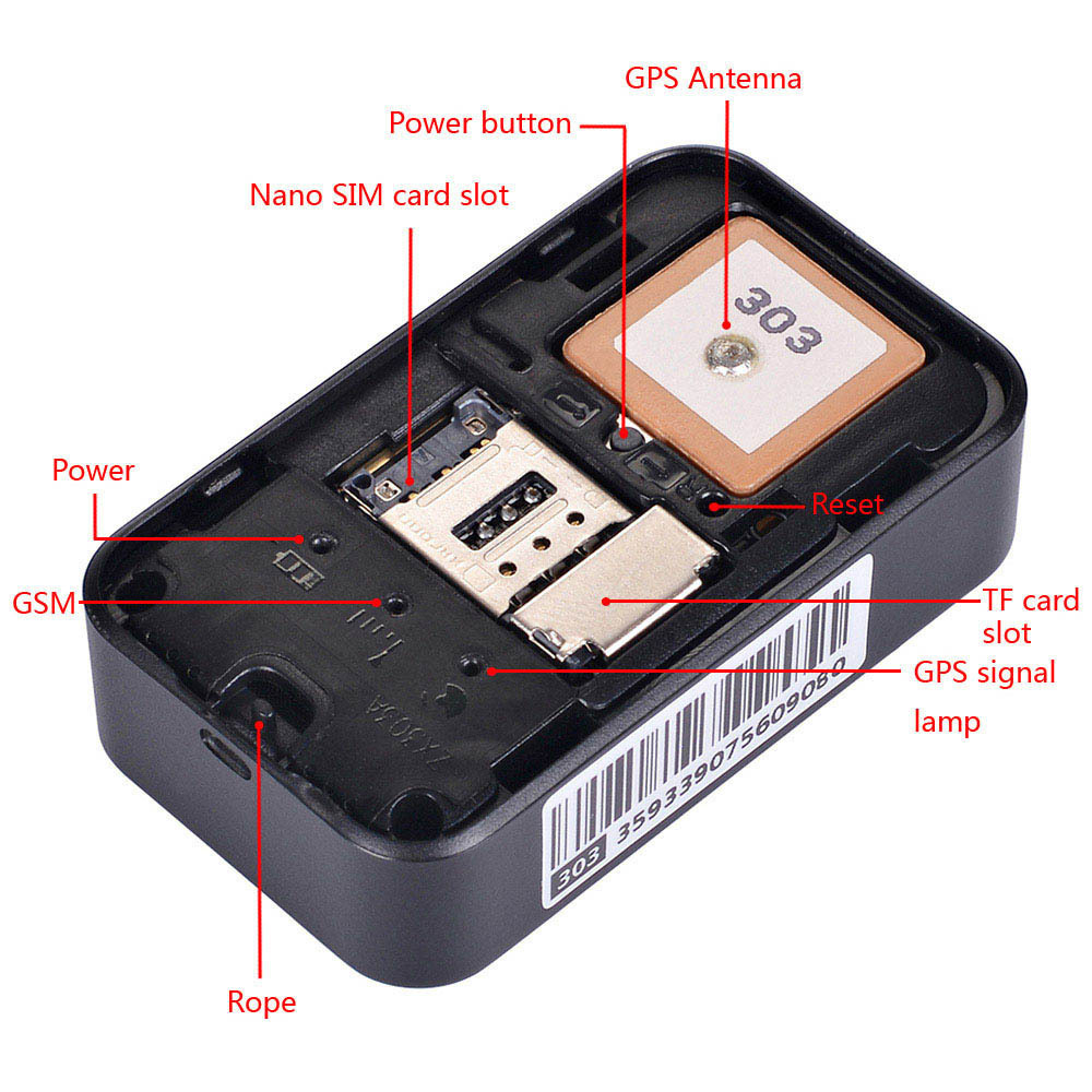 G03 GPS Mini Tracker LBS AGPS WIFI SOS Voice Monitor Recorder to APP TF Card Free Tracking Locator for Kids Person Pets Vehicle