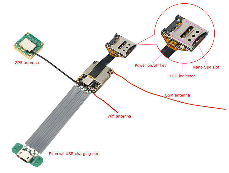 ZX310 world smallest micro GSM GPS tracking chip compatible with nano sim and eSIM for developing pet GPS trackers