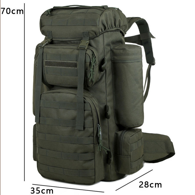 Assault Hydration Tactical Backpack Multicam Camouflage Zipper Closure Softback Hiking Backpacking System Anti-Theft Polyester