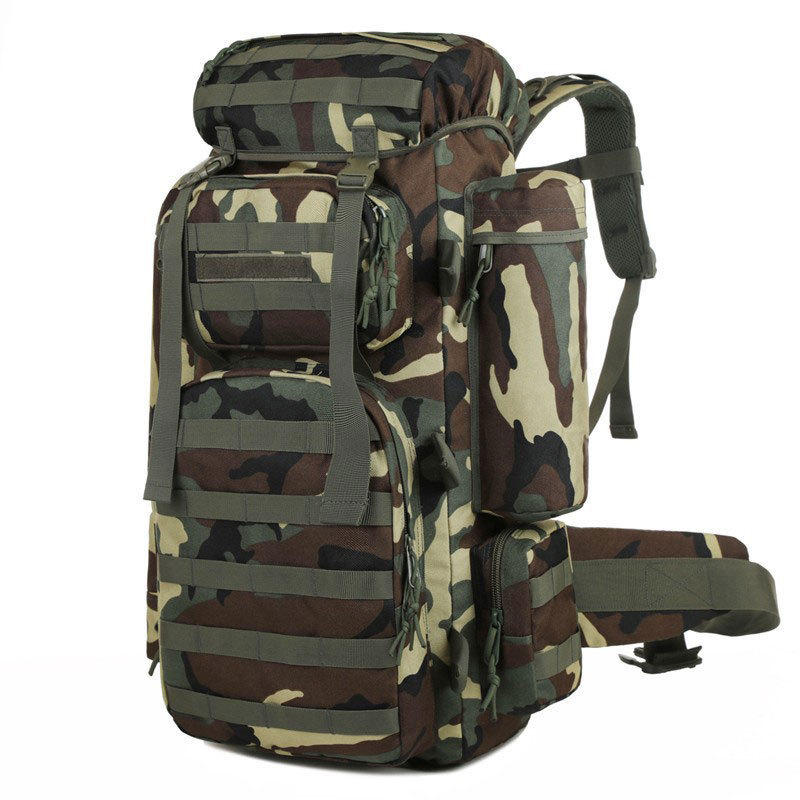 Assault Hydration Tactical Backpack Multicam Camouflage Zipper Closure Softback Hiking Backpacking System Anti-Theft Polyester