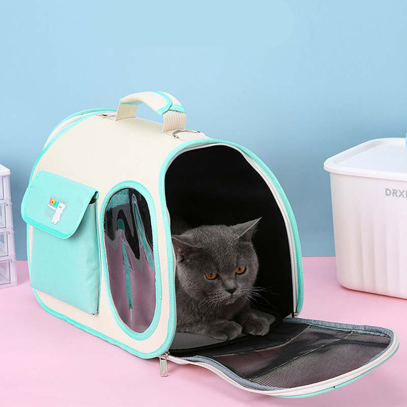 Cat Carrier Soft-Sided Pet Travel Carrier for Cats Dogs Puppy Comfort Portable Folding Pet Carrier Easy to Carry Shoulder Bag