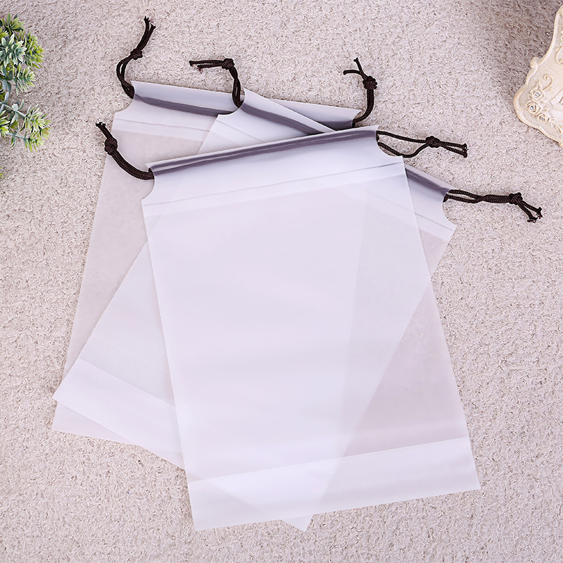 Thermal bonding technique PE drawstring bag Discretionary customization PE pouches for toys gifts daily stuffs