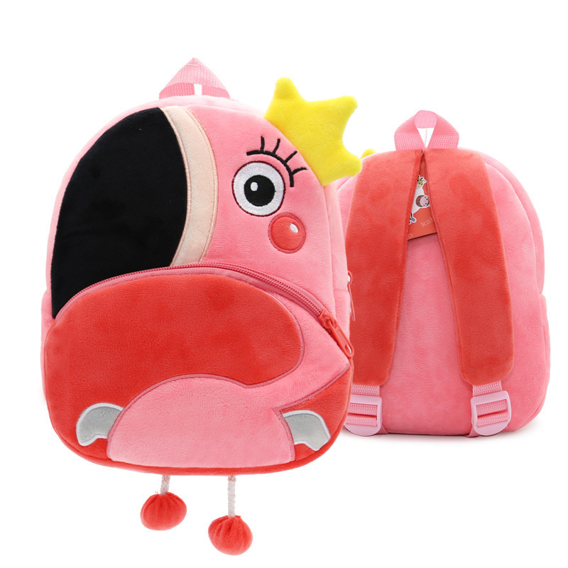 Wholesale Cheap Cute Cartoon school bag animal plush backpack children kids backpack