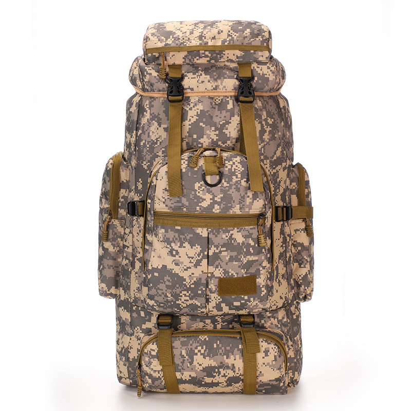 Custom Logo 80L large High quality camel back mountain bag smell proof  camouflage tactical backpack hiking