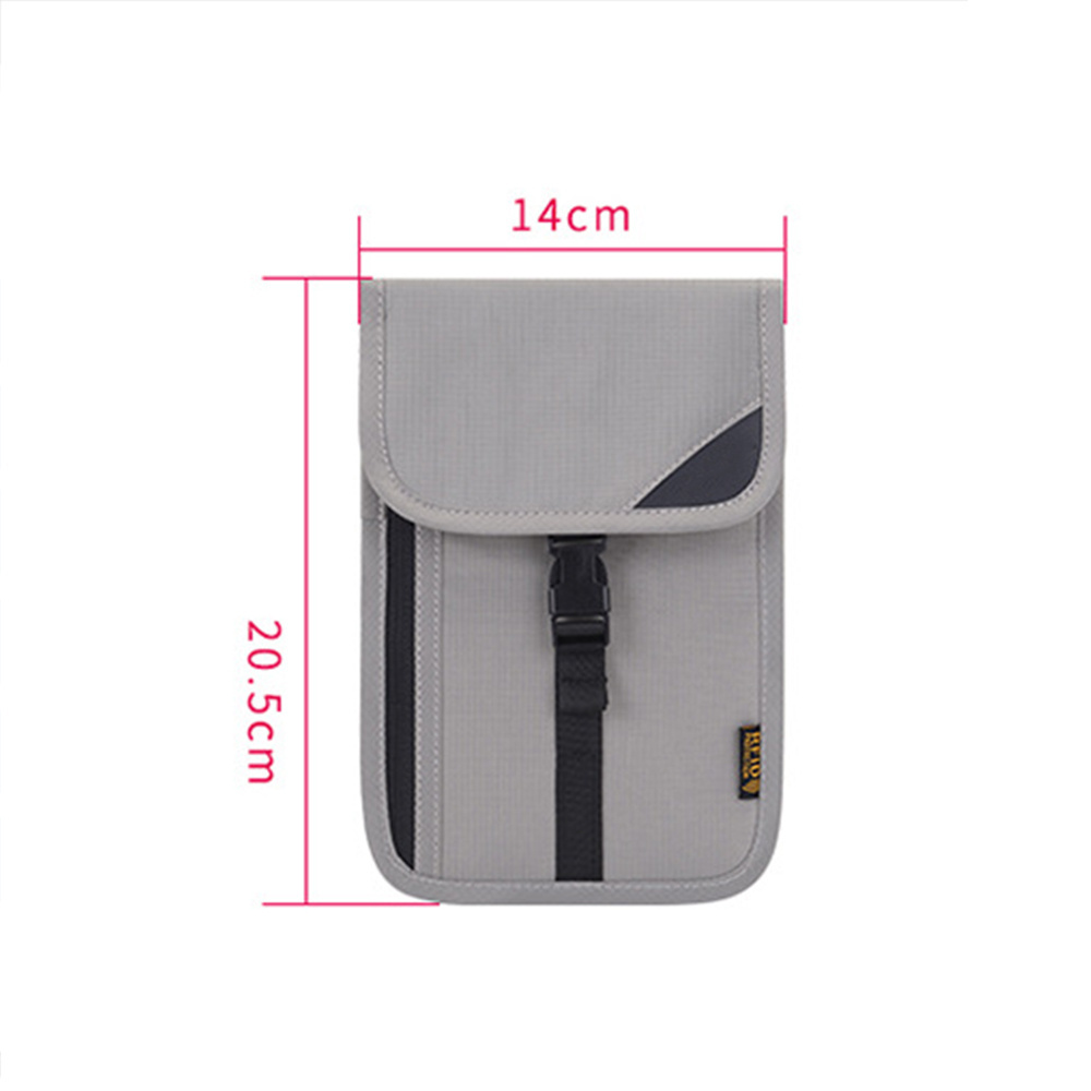 Outdoor Travel RFID Bloking ID Credit Card Passport Holder Mini Crossbody Messenger Sling Bag