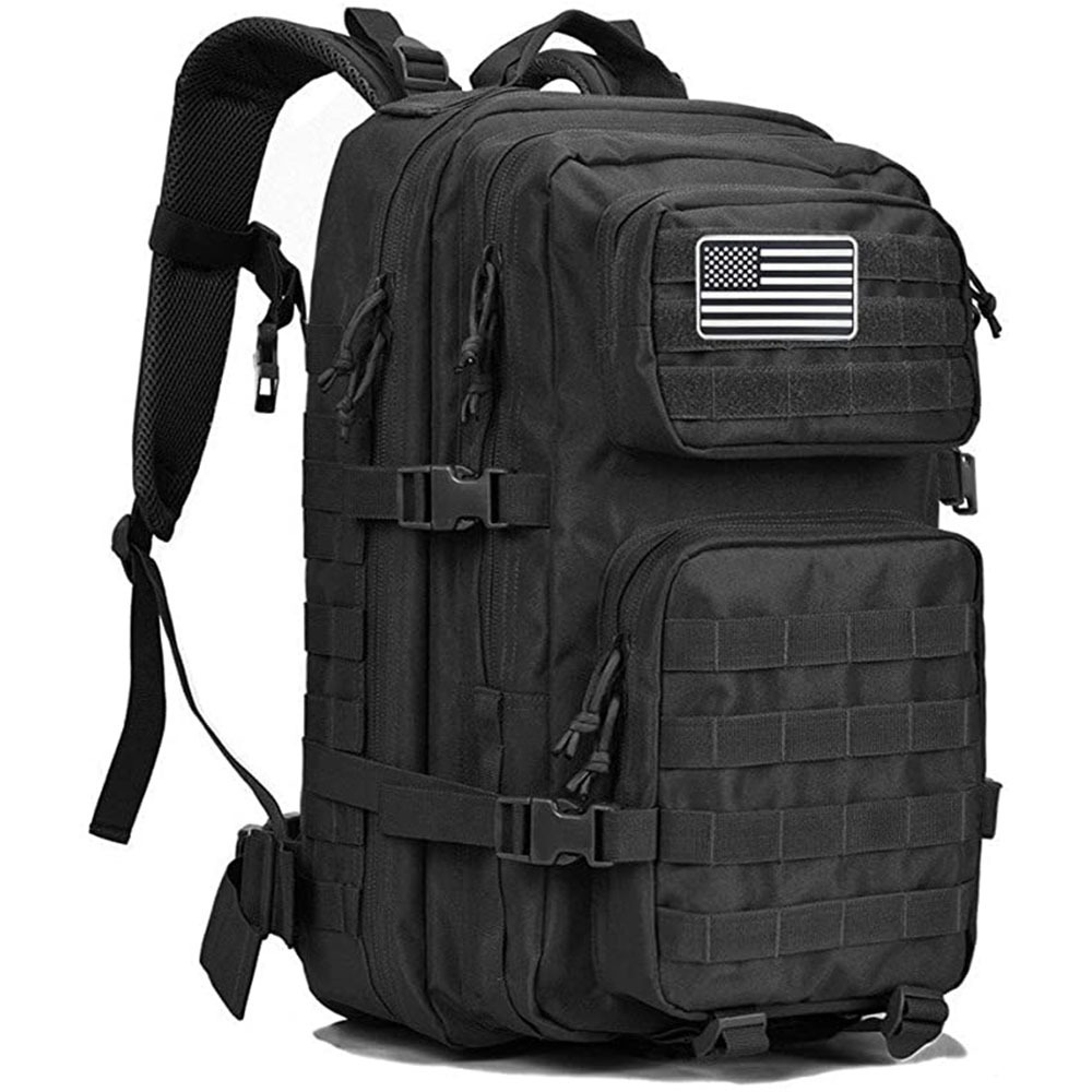 Hot Sale Custom Outdoor Sport Waterproof Hiking Survival Bag Black Camouflage Hunting Tactical Backpack