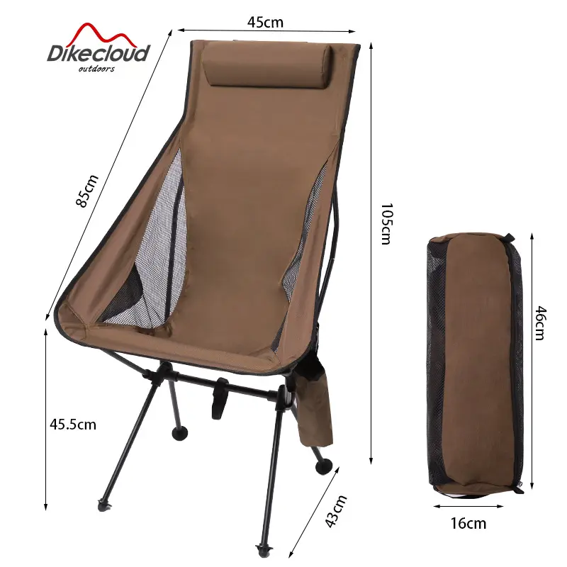 Folding Outdoor Lawn Camping Chairs Portable Camping Chair Ultralight Lightweight Comfy Camp Chairs For Adults