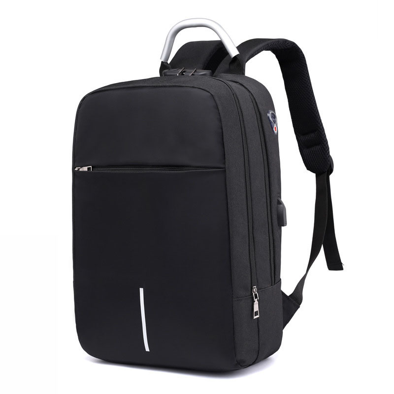 High Quality Travel College School Bag Backpack with Lock Waterproof School Bag Anti-theft USB Laptop Backpack