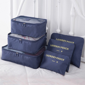 Waterproof Luggage Bag 6pcs Travel Underwear shoe Organizer Travel Clothes storage bag Travel Bag Organizer Set