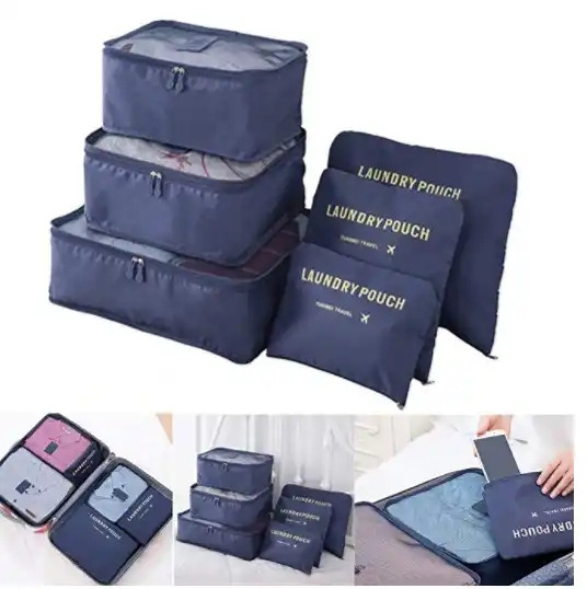 Waterproof Luggage Bag 6pcs Travel Underwear shoe Organizer Travel Clothes storage bag Travel Bag Organizer Set