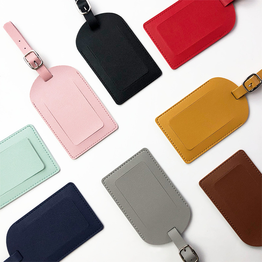 Luggage tag straps leather clearance