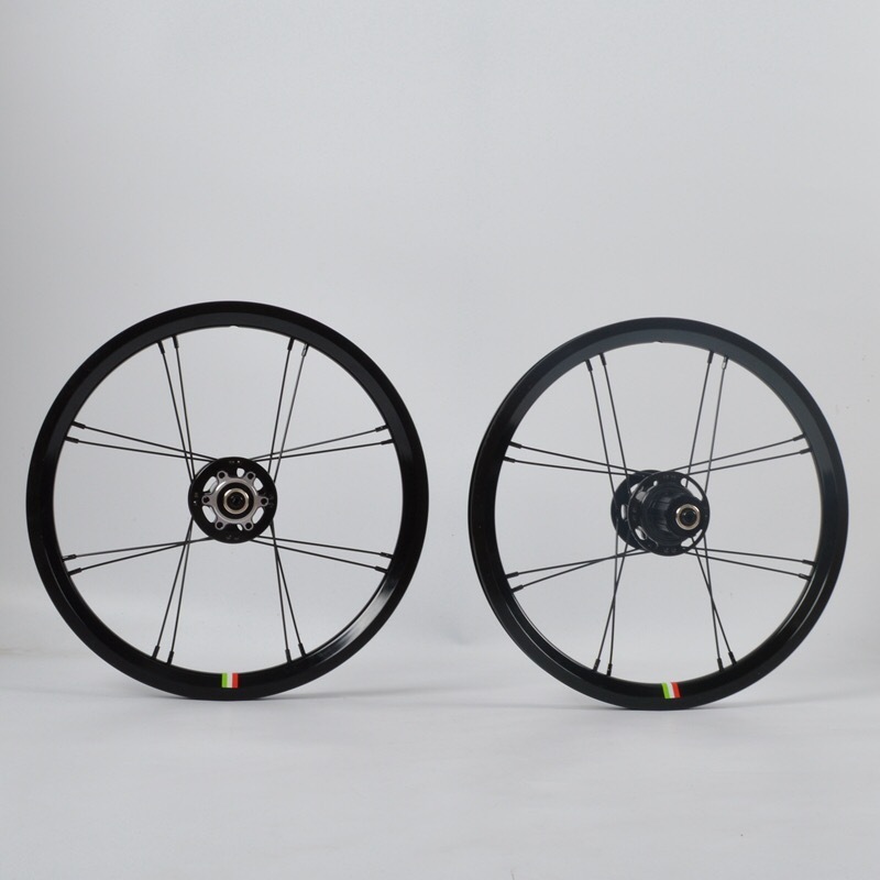 16 inch 305 disc brake bicycle wheel set Dahon K3 plus carbon fiber hub 120 Ring 5 bearing 16 hole Star Rainbow wheel