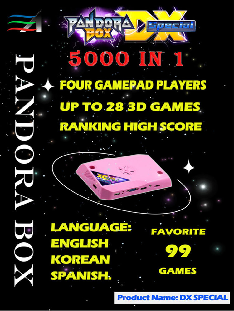 3A PANDORA BOX Home Use PANDORA'S BOX 10TH CX DX EX Classic Video Game Console Retro Arcade Jamma Over 3000 Games