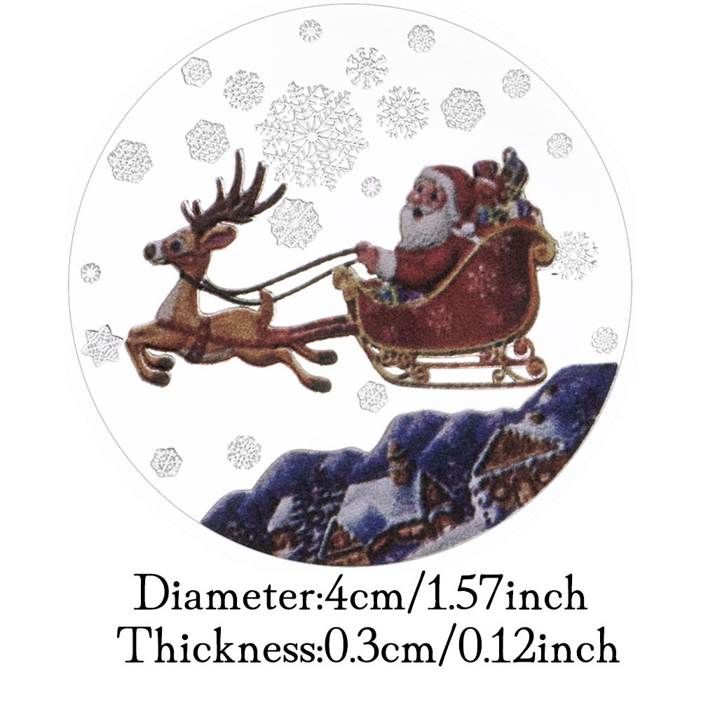 Merry Christmas Commemorative Coins Silver Plated Santa Claus Wishing Coin Happy New Year Home Decorations