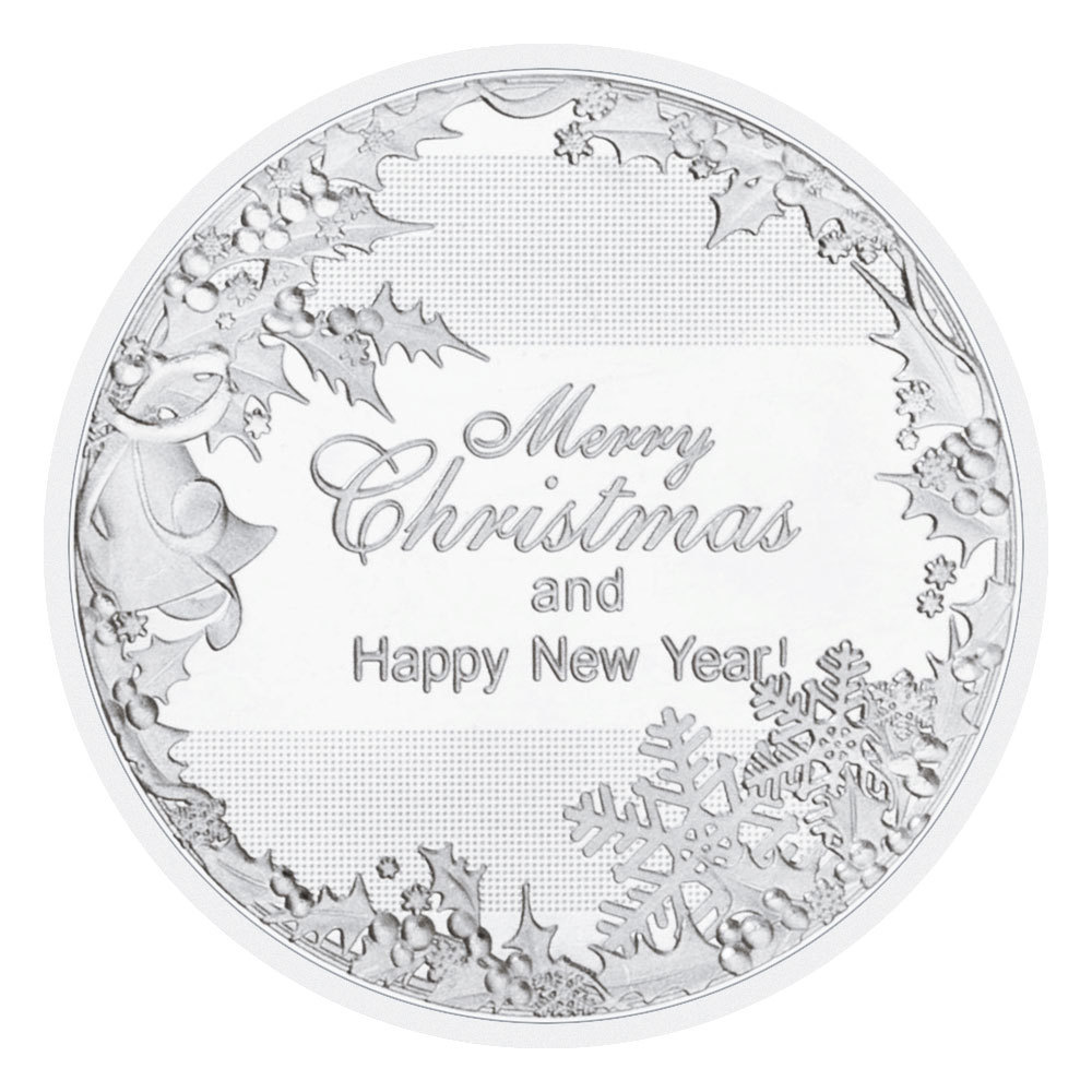 Merry Christmas and Happy New Year Commemorative Coins Santa Claus Souvenirs and Gifts Home Decorations Silver Plated Coin