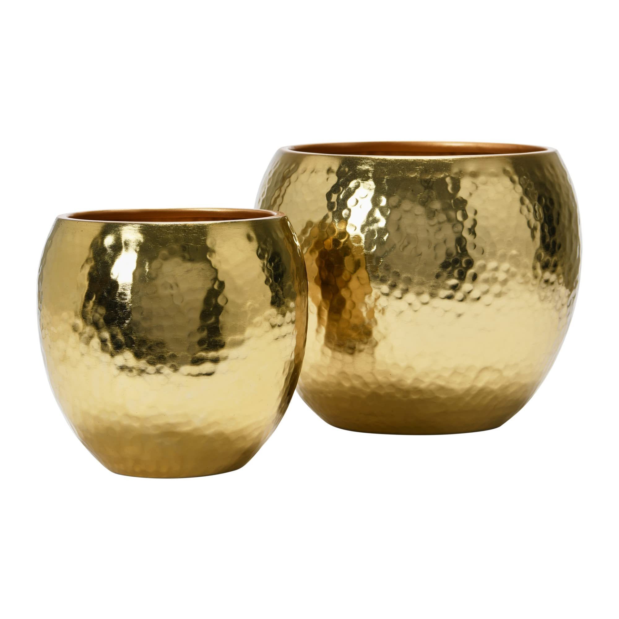 Royal Look Home Living Room Desktop Decoration Flower Pots With Outdoor Indoor Planter Gold Plated Finishing Hot Selling