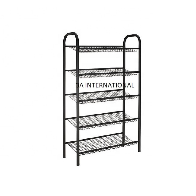 Standard Size Shoes Rack Antique Style Boot and Shoes Rack Stand Metal Organizer Cabinet Storage Wardrobe