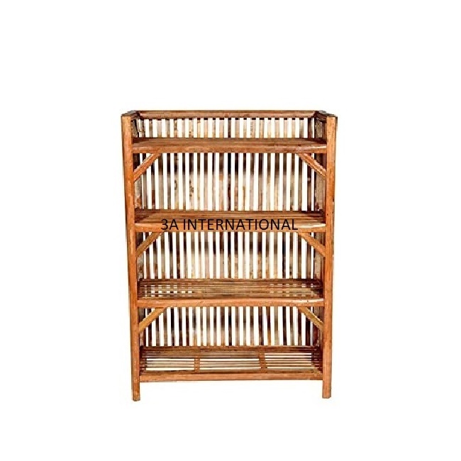 Wardrobe Shelf Home Outdoor Shoes Tray Decorative Shoes Stand For Shoes Storage Holder Rack Metal and Wooden Natural  Rack