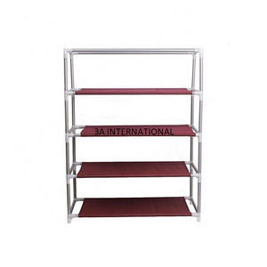 Wardrobe Shelf Home Outdoor Shoes Tray Wall Decorative Shoes Stand For Shoes Storage Holder Rack Metal & Wooden Natural  Rack