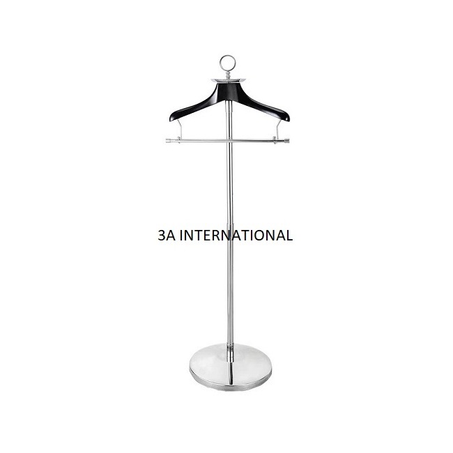 Stainless Steel Shiny Polished Black Hanger Finished Exquisite Design Metal Coat Hanger Stand Wardrobe At Lowest Price