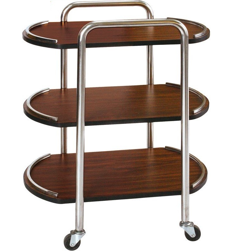 Exclusive Design Home Wedding Hotel Restaurant Furniture Luxury Bamboo Kitchen Food Tea Coffee Serving Trolley Hot Sale