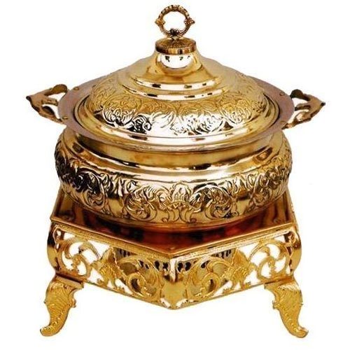 Kitchen Service Accessories Chafing Dish Gold Plated Commercial Restaurant Used Food Warmer Chafing Dish Hot Selling