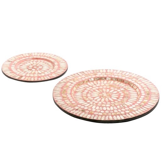 Large Marketing Mother of Pearl Charger Plate Hotel Catering Salad Serving Platter Kitchenware Round Plate Best Quality