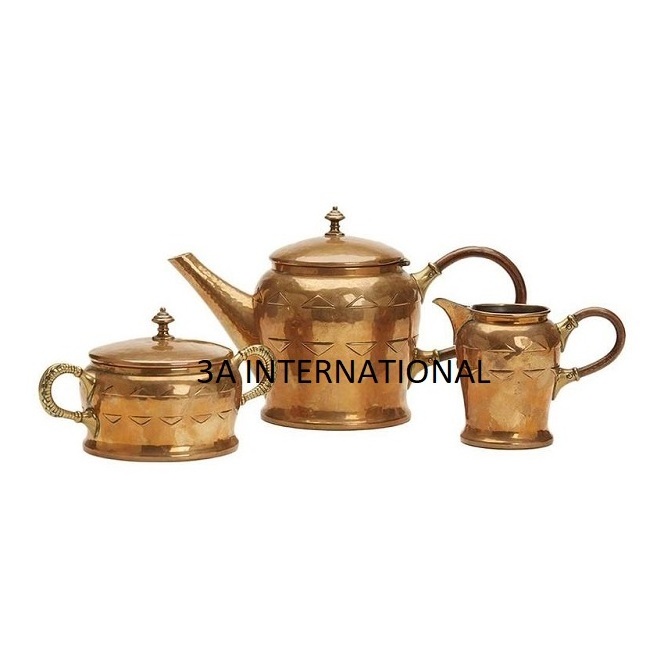 New Design Tea Pot Royal Metal Coffee Kettle Handmade Decorative Turkish Pot Sustainable Quality Pure Copper Coffee Server