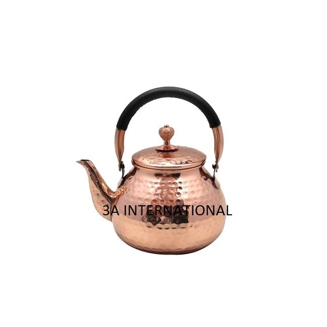 Exclusive Design Pure Copper Kitchen Decorative Kettle For Home Restaurants Making Pot(Tea Lovers Kettle) For Ayurveda Health